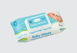 Max & Rosie Baby Wipes Fragrance Free - 12 x Pack of 80
