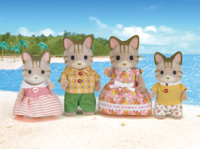 Sylvanian family at the beach