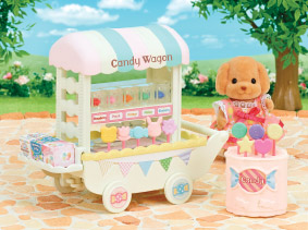 Sylvanian street food seller with their Candy Wagon