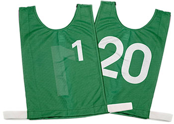 NYDA Bib Set 1-20 Green Small - Bib Sets