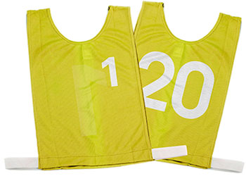 NYDA Bib Set 1-20 Yellow Small