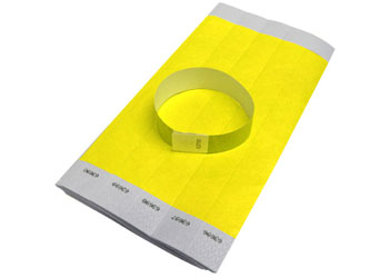 Disposable Wrist Bands (100) - Yellow