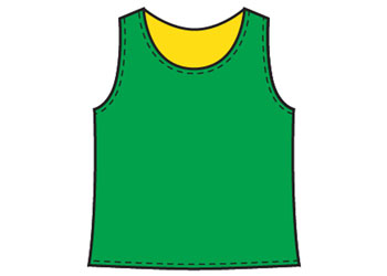 NYDA Reversible Mesh Vest Large - Green/Yellow
