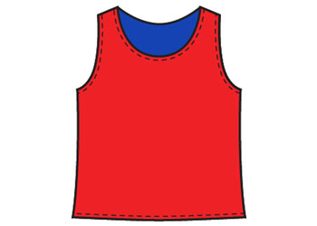 NYDA Reversible Mesh Vest Large - Red/Blue