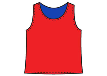 NYDA Reversible Mesh Vest Red & Blue Small - Training Vests