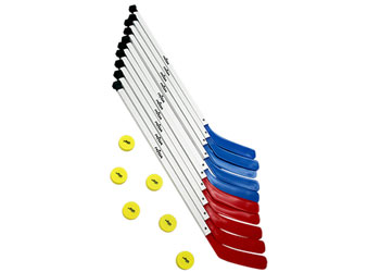 NYDA Slyda Hockey Kit (12 Sticks & 6 Pucks)