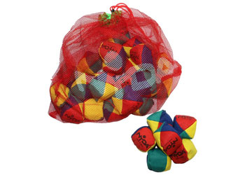 NYDA Juggling Balls Kit (15 sets of 3 balls) - plus mesh sack - Juggling Equipment