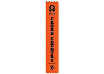 NYDA Cross Country Ribbons 6th Place (pack 25)
