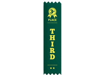 NYDA Plain Ribbons (pack 100) - Third Place