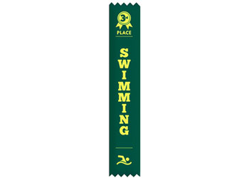 NYDA Swimming Ribbons (pack 100) - Third Place