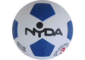 NYDA Rubber Nylon Soccer Ball - #3