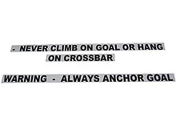Portable Goal Warning Sticker