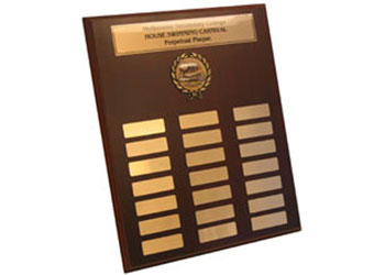 Plaque - 38cm 21 Plates and Sport Logo - Trophies