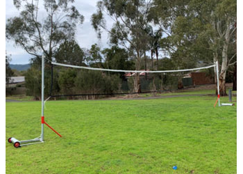 Weighted Base Volleyball Posts with Wheels (pair) - Nets Posts and Rings