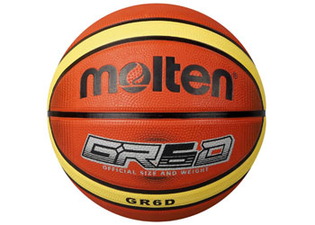 Molten 12 Panel Rubber Basketball - Size 6  - Balls