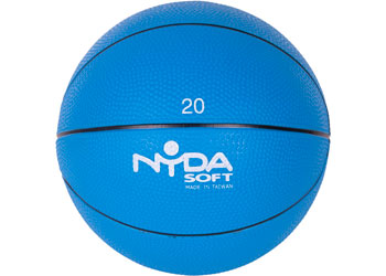 NYDA Heavy Duty PVC Playball 20cm - Blue