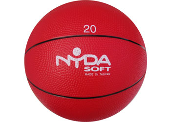 NYDA Heavy Duty PVC Playball 20cm - Red
