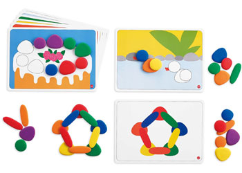 Junior Rainbow Pebbles Set (with cards)