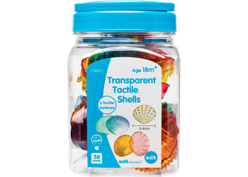 Transparent Tactile Shells - Jar of36
