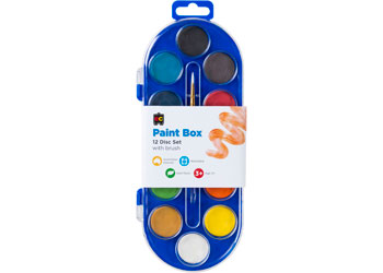 Educational Colours 12 Disc Paint Box