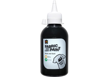 250ml Fabric and Craft Paint - Black
