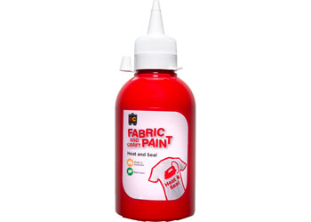 250ml Fabric and Craft Paint - Red