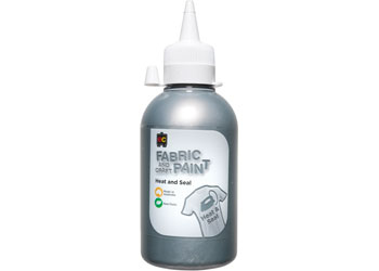 250ml Fabric and Craft Paint - Silver