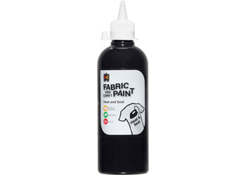 500ml Fabric and Craft Paint - Black