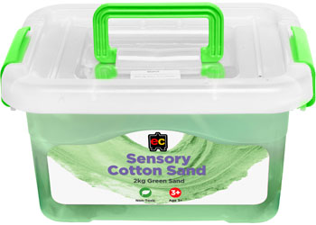 Sensory Cotton Sand - 2kg - Green