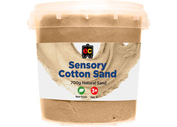 Sensory Cotton Sand 700g Tub - Natural