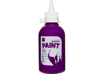 250ml Fluoro Rainbow Paint - Purple
