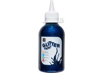 250ml Glitter Paint - Blue