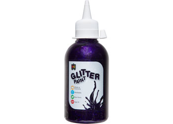250ml Glitter Paint - Fairy Purple
