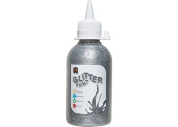 250ml Glitter Paint - Silver