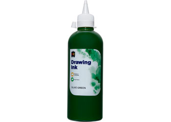 Drawing Ink 500ml - Olive green
