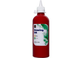 Drawing Ink 500ml - Brick Red