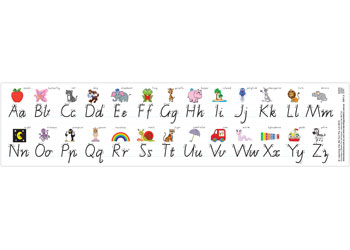Alphabet Desk Strips Foundation and Modern Cursive Script
