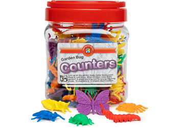 Garden Bug Counters Jar of 72