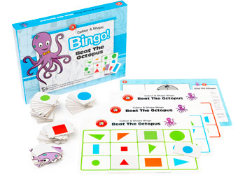 Beat The Octopus (Colour & Shape) Bingo!