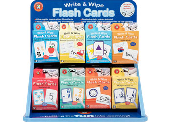 Write & Wipe Flash Cards Display