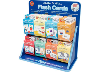Write & Wipe Flash Cards Display