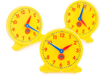 Teach Me Time Student Clocks Box of 6