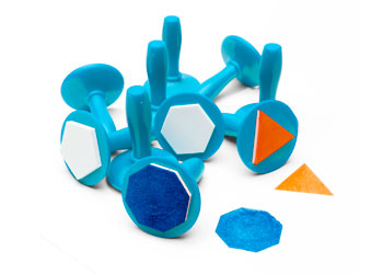 Paint & Dough Stampers Geometric Shapes Set of 10