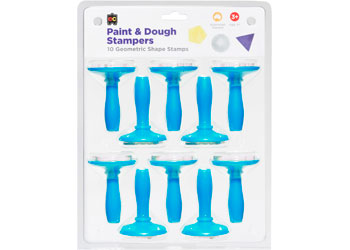 Paint & Dough Stampers Geometric Shapes Set of 10