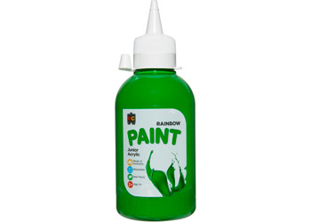 Rainbow Junior Acrylic Paint 250ml Leaf Green
