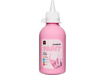 Rainbow Junior Acrylic Paint 250ml Pink