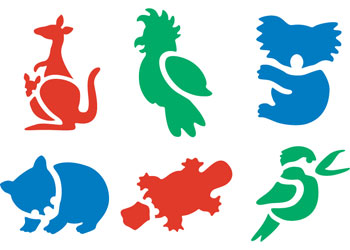 Australian Animals Stencil Series #1