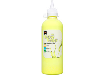 500ml UV Glow Paint - Yellow