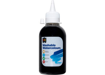 250ml Washable Watercolours - Black