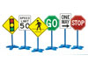 Traffic Signs Set of 6